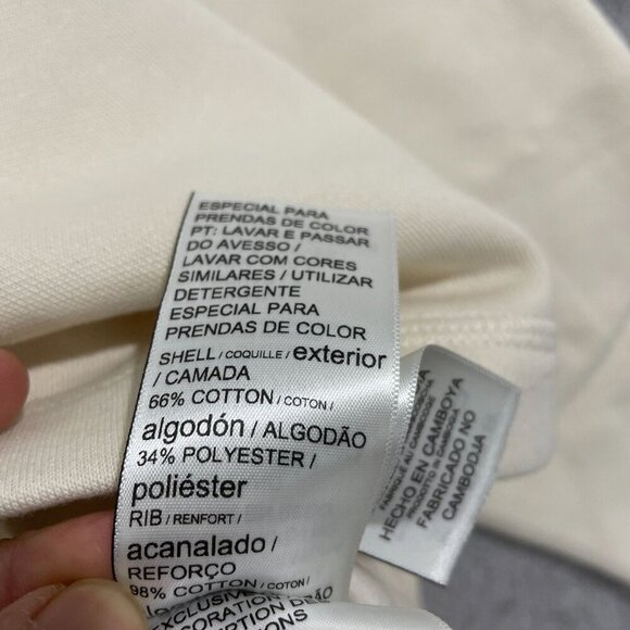 NEW Puma Womens M Cream Crewneck Sweatshirt Cotton/Polyester Blend - Picture 5 of 8